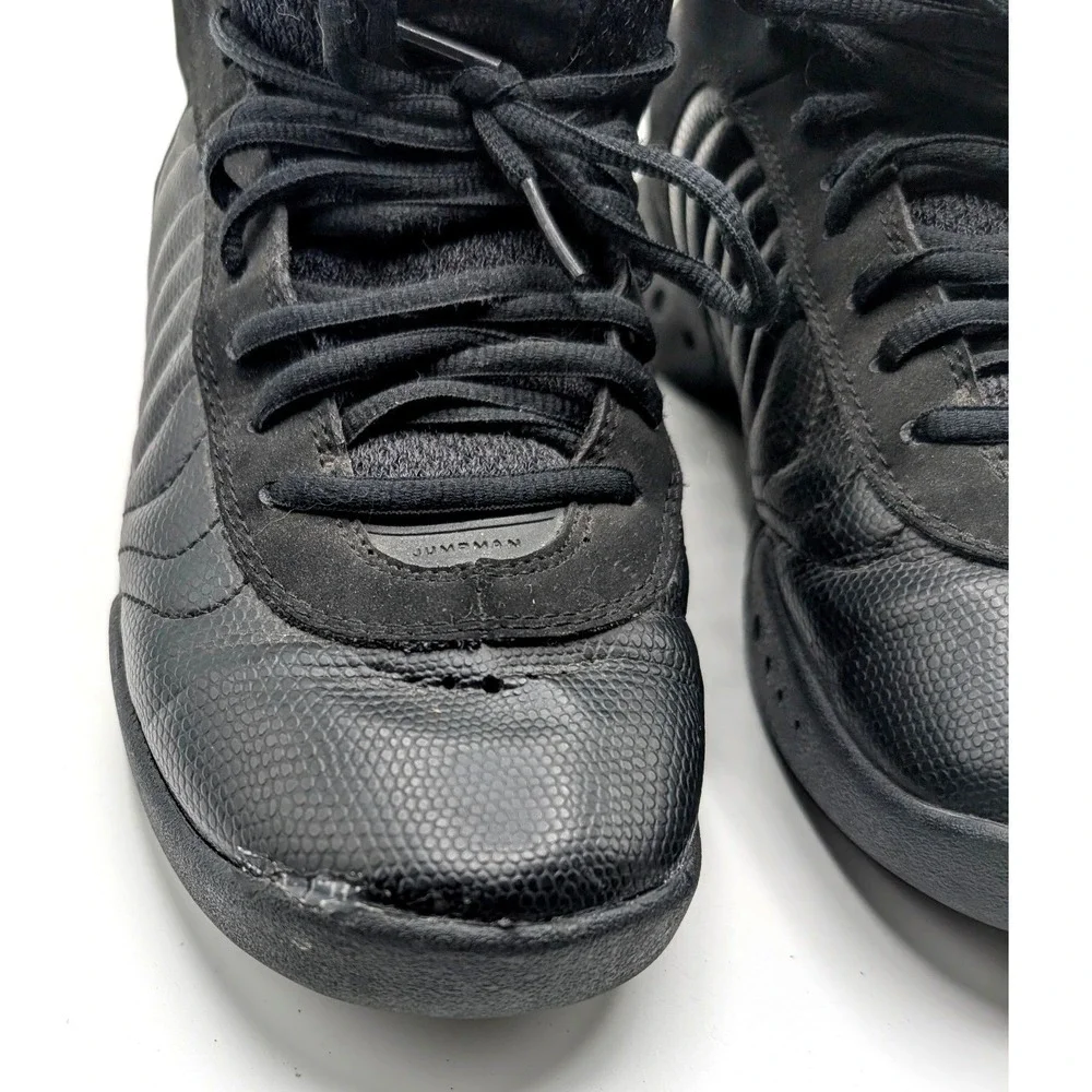 Jordan Jumpman Pro Black Metallic Silver Kids Basketball Shoes 331815-001 7Y